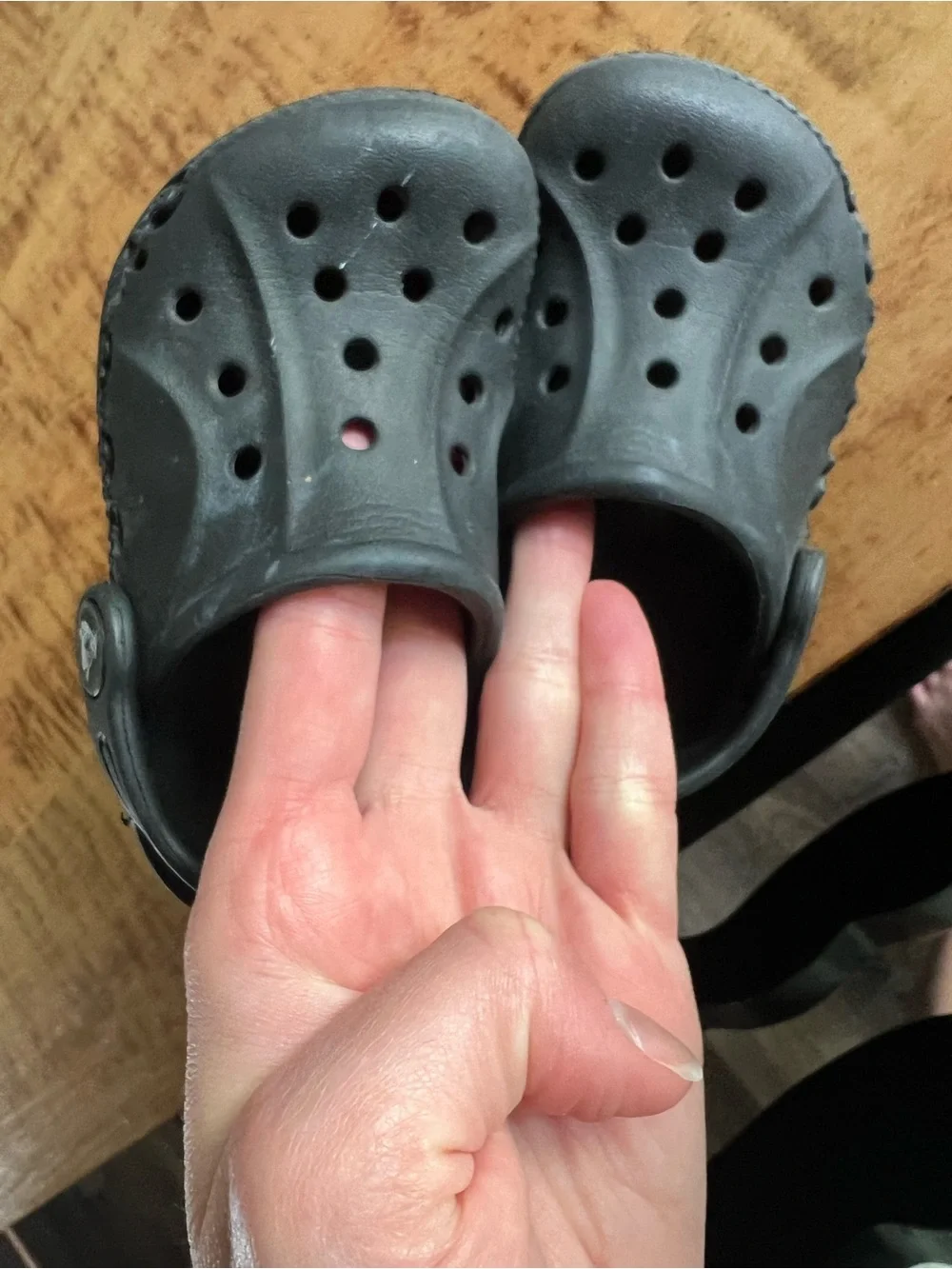 CROCS Kids Black Baya Clogs